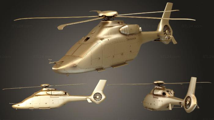 Автомобили и транспорт (Вертолет на воздушной подушке 160 ldgUp, CARS_4125) 3D модель для ЧПУ станка